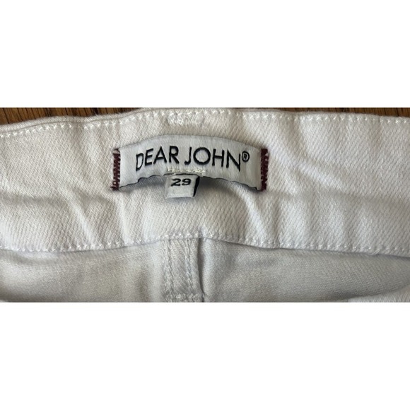 Dear John White Stretchy Jean Shorts Sz 29 - Picture 3 of 4